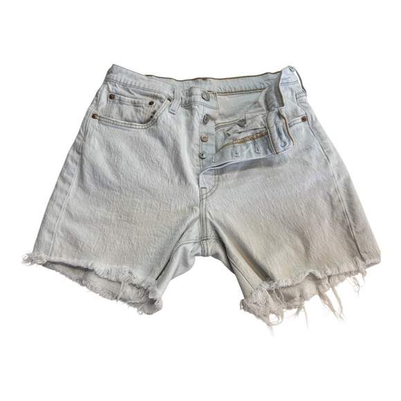 Levi’s Button Fly 501 Jean Shorts Size 30 - Picture 2 of 4